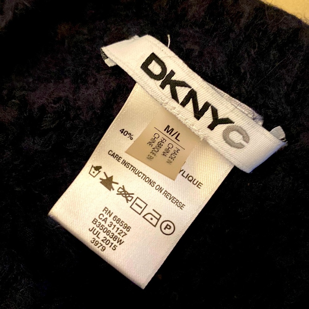 DKNYC Black Poncho